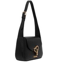 LOVE MOSCHINO HEART TURNLOCK Borsetta a spalla Nero - Borse Donna - 2