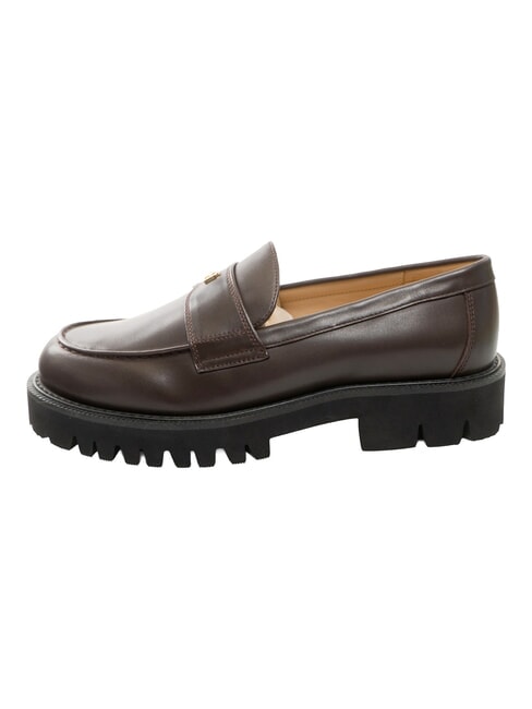 TANK Mocassini in pelle cioccolato - Scarpe Donna