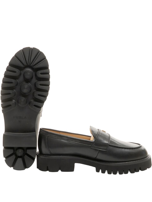 TANK Mocassini in pelle Nero - Scarpe Donna