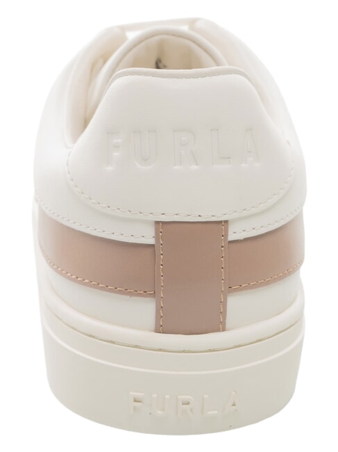 CITY  Sneakers in pelle talco h+taupe - Scarpe Donna