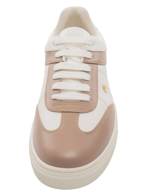 CITY  Sneakers in pelle talco h+taupe - Scarpe Donna