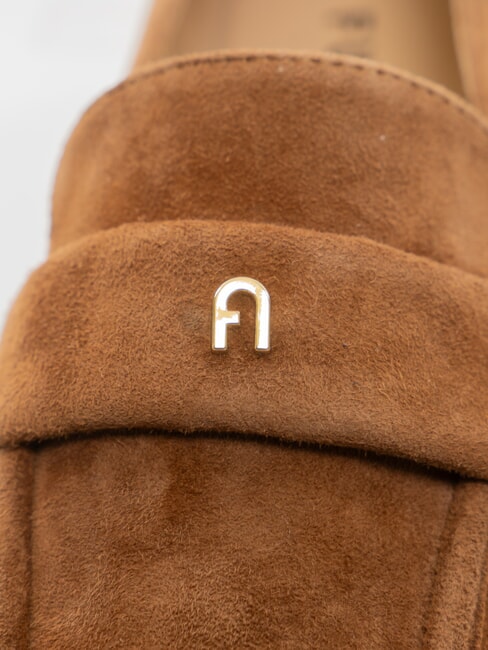 SIGNATURE  Mocassini in pelle suede cognac - Scarpe Donna