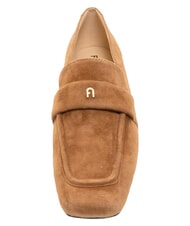 FURLA SIGNATURE  Mocassini in pelle suede cognac - Scarpe Donna - 5