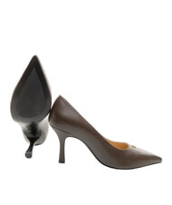 FURLA ATELIER  D&eacute;collet&eacute; in pelle, tacco 9 cm cioccolato - Scarpe Donna - 2