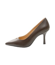 FURLA ATELIER  D&eacute;collet&eacute; in pelle, tacco 9 cm cioccolato - Scarpe Donna - 3