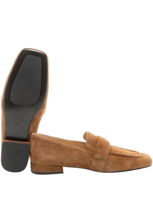 SIGNATURE  Mocassini in pelle suede cognac - Scarpe Donna
