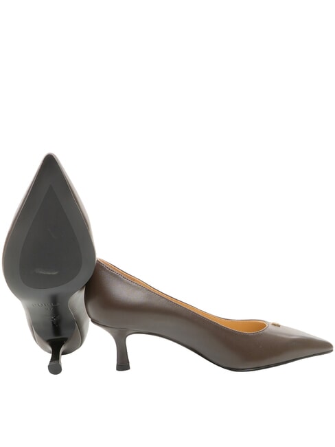 ATELIER  D&eacute;collet&eacute; in pelle tacco 5 cioccolato - Scarpe Donna