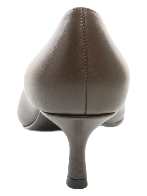 ATELIER  D&eacute;collet&eacute; in pelle tacco 5 cioccolato - Scarpe Donna