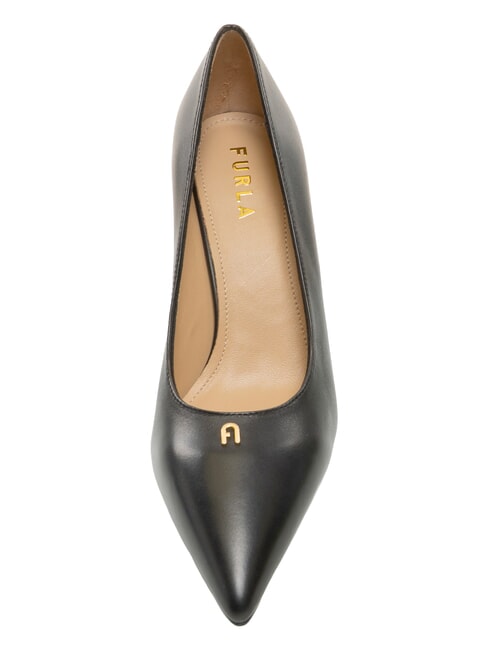 ATELIER  D&eacute;collet&eacute; in pelle, tacco 9 cm Nero - Scarpe Donna