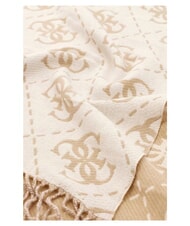 GUESS NOLANA 4G LOGO Sciarpa con frange bone logo - Sciarpe - 2