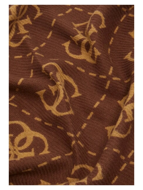 NOLANA 4G LOGO Sciarpa con frange brown - Sciarpe