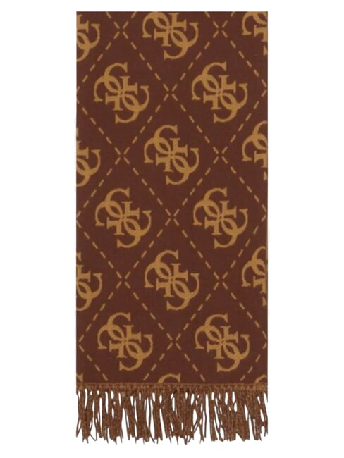 NOLANA 4G LOGO Sciarpa con frange brown - Sciarpe