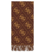 GUESS NOLANA 4G LOGO Sciarpa con frange brown - Sciarpe - 3