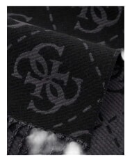 GUESS NOLANA 4G LOGO Sciarpa con frange coal - Sciarpe - 2