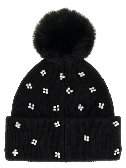 KNITTED Cappello con pon pon NERO - Cappelli