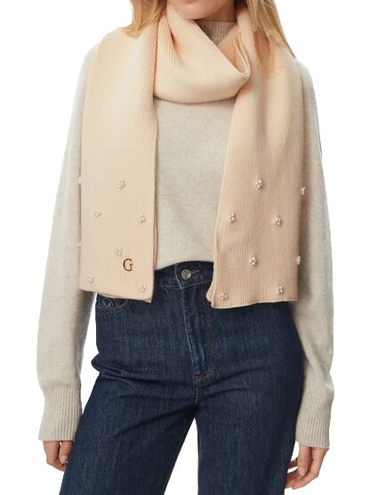 KNITTED Sciarpa con glitter OFFWHITE - Sciarpe