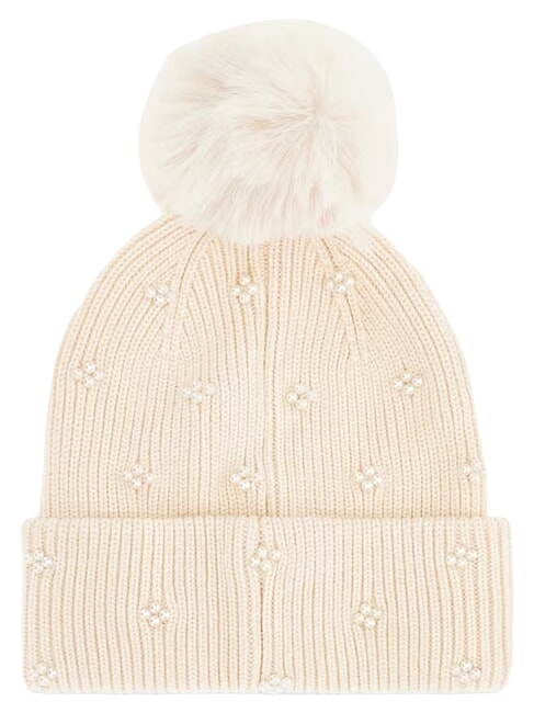 KNITTED Cappello con pon pon OFFWHITE - Cappelli