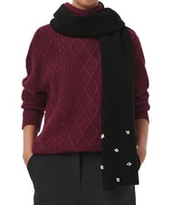 GUESS KNITTED Sciarpa con glitter NERO - Sciarpe - 2