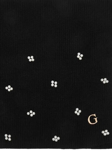 KNITTED Sciarpa con glitter NERO - Sciarpe