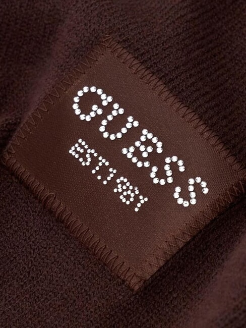 KNITTED Sciarpa con logo bitter brown - Sciarpe