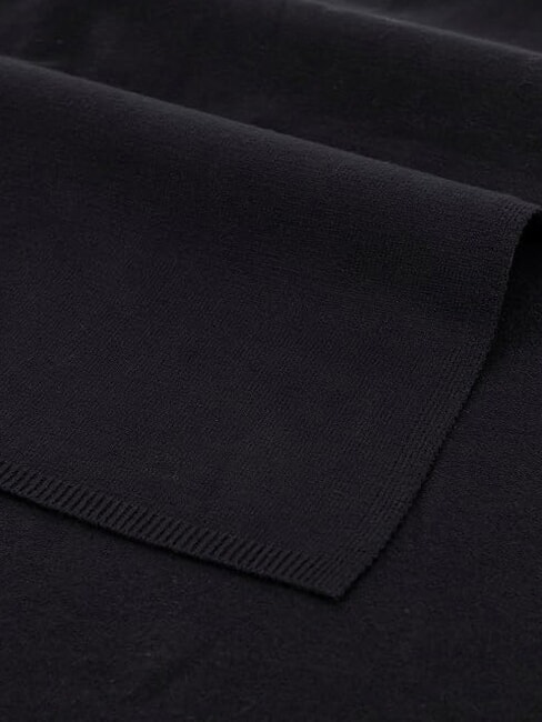 KNITTED Sciarpa con logo NERO - Sciarpe