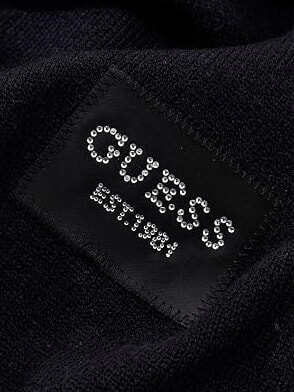 KNITTED Sciarpa con logo NERO - Sciarpe