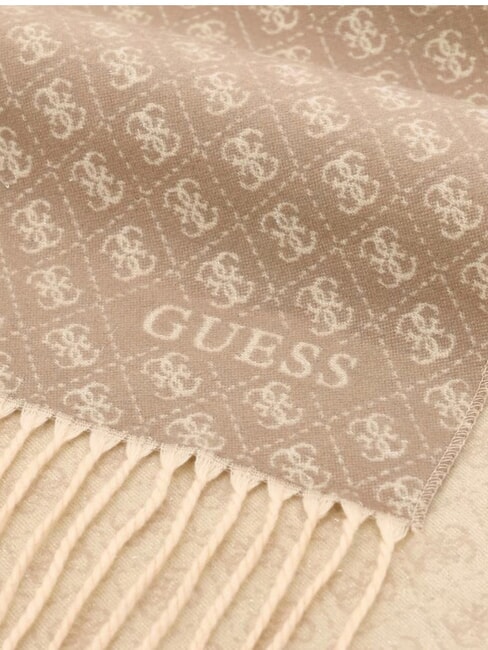 BASIC Sciarpa con frange taupe/multi - Sciarpe