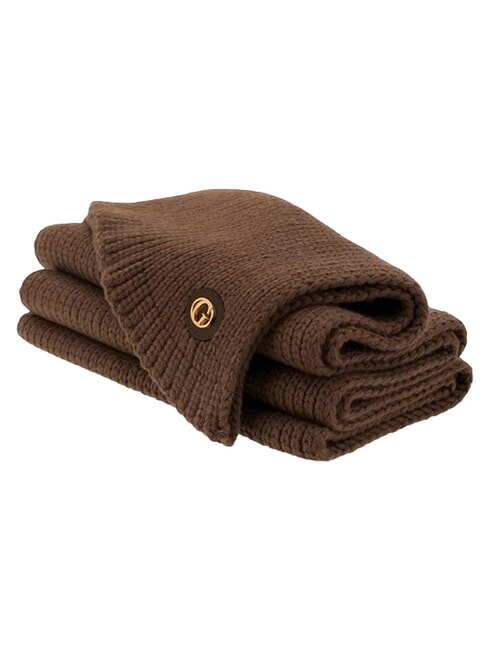 KNITTED Sciarpa espresso - Sciarpe