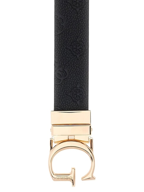JENA Cintura reversibile e accorciabile black logo/bone logo - Cinture
