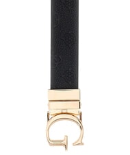 GUESS JENA Cintura reversibile e accorciabile black logo/bone logo - Cinture - 2