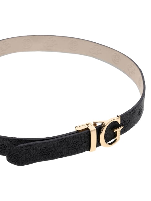 JENA Cintura reversibile e accorciabile black logo/bone logo - Cinture