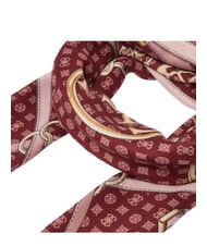 GUESS PRINTED Sciarpa con logo burgundy - Sciarpe - 2