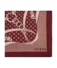 GUESS PRINTED Sciarpa con logo burgundy - Sciarpe - 3
