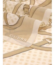 GUESS PRINTED Sciarpa con logo bone - Sciarpe - 3