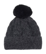 GUESS KNITTED Cappello con pon pon coal - Cappelli - 2