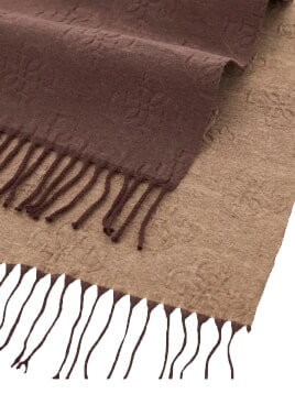 BASIC Sciarpa con frange brown multi - Sciarpe