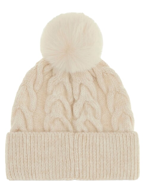 KNITTED Cappello con pon pon white - Cappelli