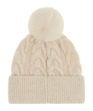 GUESS KNITTED Cappello con pon pon white - Cappelli - 2