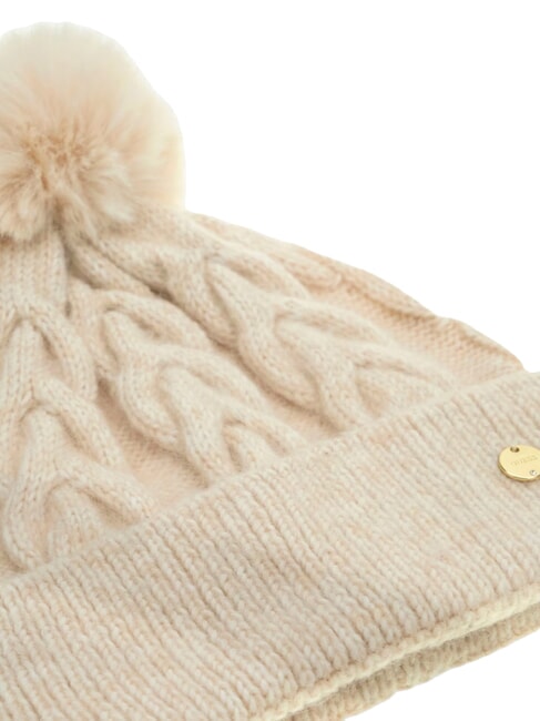 KNITTED Cappello con pon pon white - Cappelli