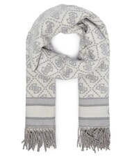 GUESS JACQUARD Sciarpa con frange grey logo - Sciarpe - 2