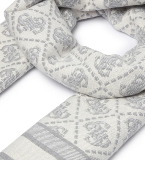 JACQUARD Sciarpa con frange grey logo - Sciarpe