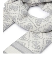 GUESS JACQUARD Sciarpa con frange grey logo - Sciarpe - 3