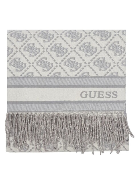 JACQUARD Sciarpa con frange grey logo - Sciarpe