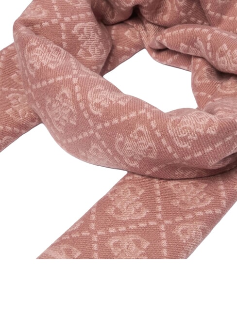 JACQUARD Sciarpa con frange cinnamon logo - Sciarpe