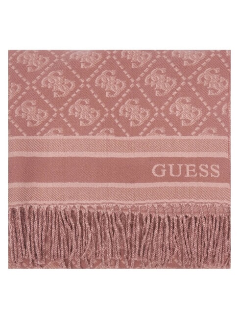 JACQUARD Sciarpa con frange cinnamon logo - Sciarpe