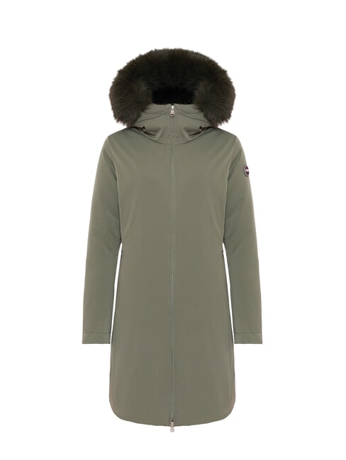 PURENESS Giacca con cappuccio mud - Piumini Donna