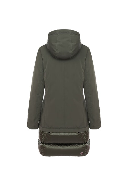 PURENESS Piumino bi-material con cappuccio underwood - Piumini Donna