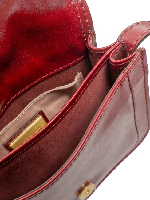 STORY DONNA Mini Bag a tracolla, in pelle barolo/oro - Borse Donna