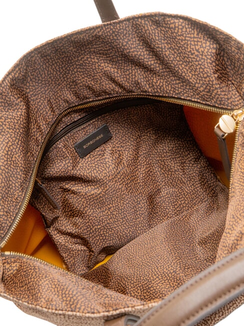 B-ESCAPE Borsa shopping a mano, con tracolla beige/castagno - Borse Donna
