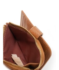 COCCINELLE METALLIC SOFT Mini Portafoglio in pelle cognac - Portafogli Donna - 4